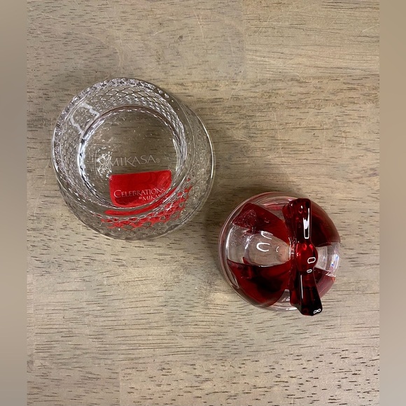 Celebrations MIKASA Crystal Bell TeaLight Candle  Holder 3" RUBY‎ RED - Picture 7 of 10